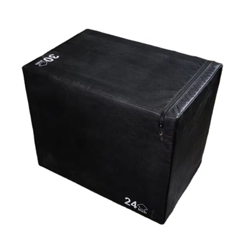 Box Jump Plyo - Verstelbare zachte schuim plyobox zwart antislip