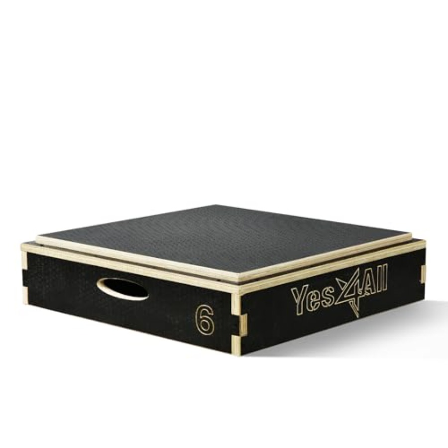Box Jump Plyo - 3-in-1 houten plyobox voor sprongtraining, thuisgym