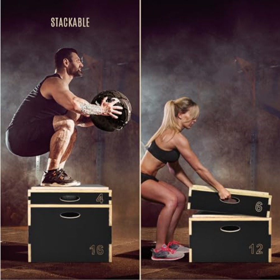3-in-1 houten plyobox voor spr - Box Jump Plyo recensie en prijs